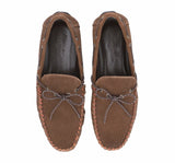 Barefoot Brown Loafers Lace Up Suede For Men 1080