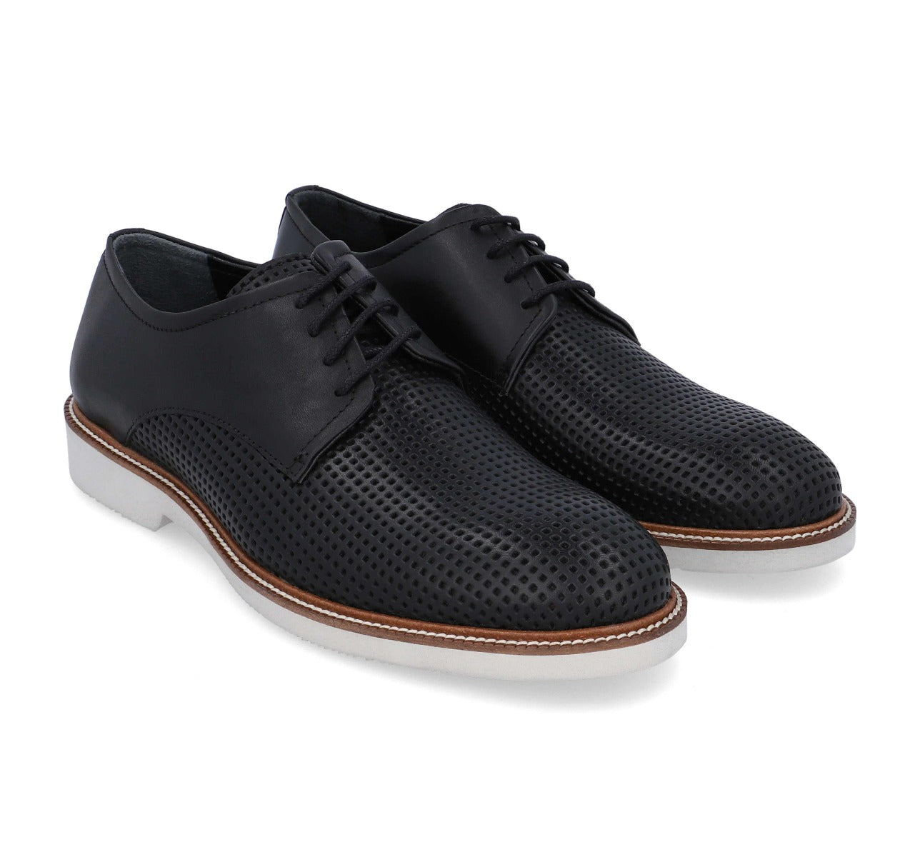 Barefoot Black Lace Up with White Sole For Men 229