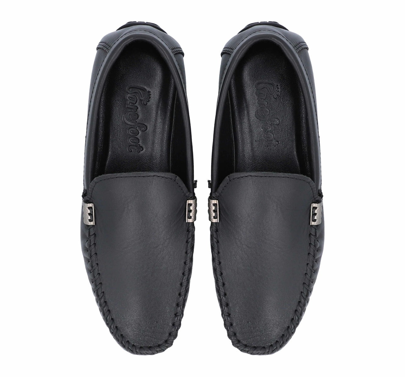 Barefoot Black Loafers Slip On For Men 6060
