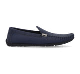 Barefoot Navy Blue Loafers Lace Up Suede For Men 6070