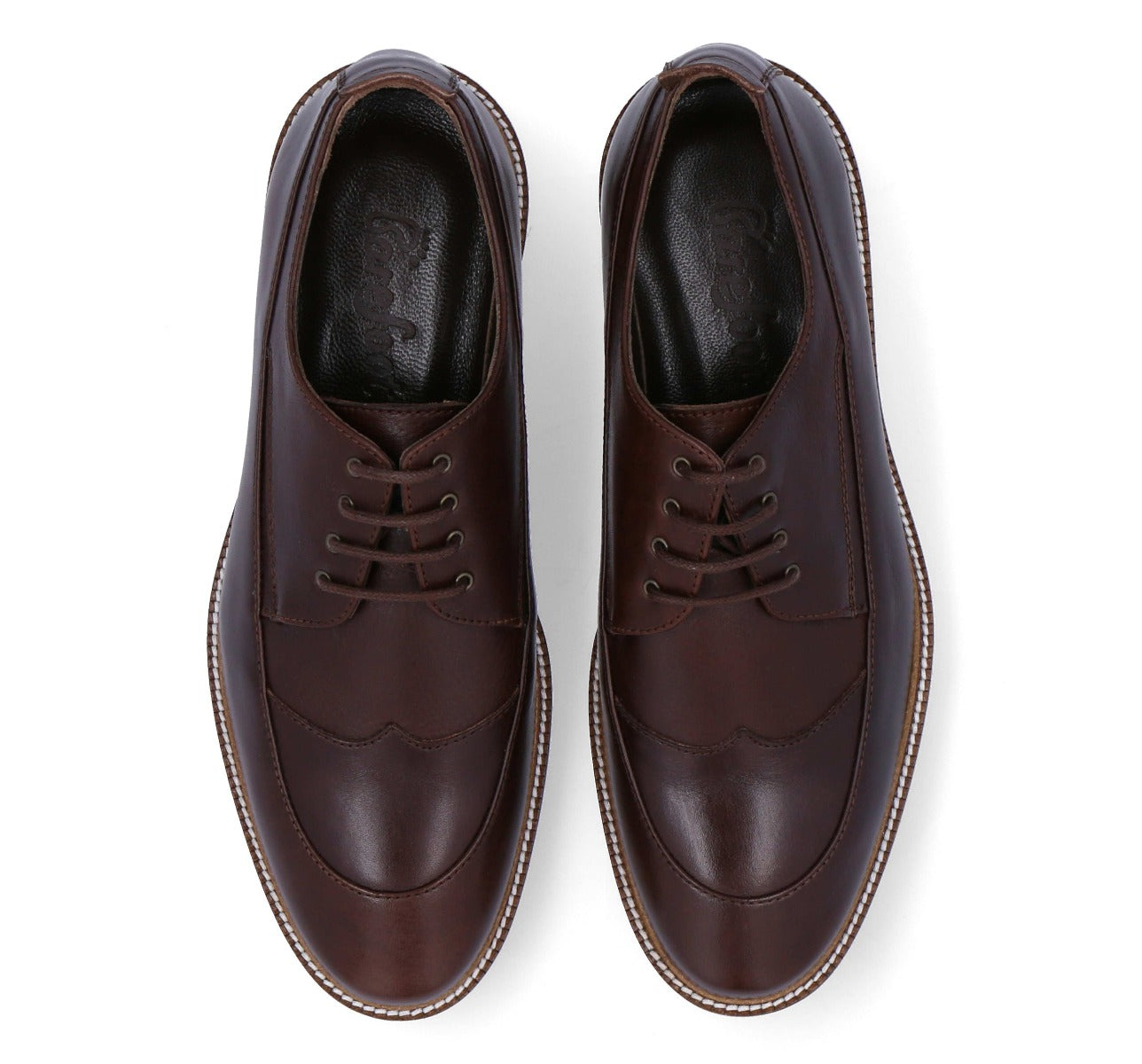 Barefoot Brown Lace Up with White Sole For Men 6134